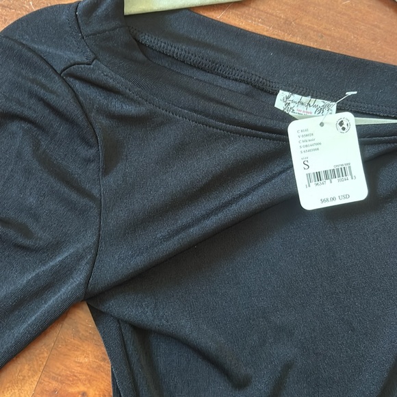 New w/tags, free people, intimately free size small black, one shoulder bodysuit - Picture 4 of 6